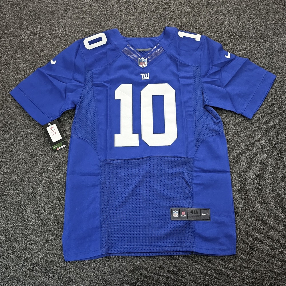 Nike Eli Manning New York Giants NFL Jersey Mens 40 Medium Blue 10 On Field